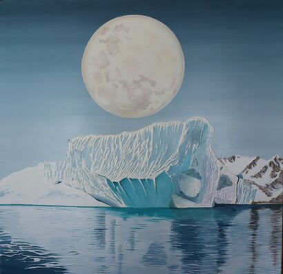 Moon Illusion - a Paint Artowrk by Marc Henri  Van Tendeloo